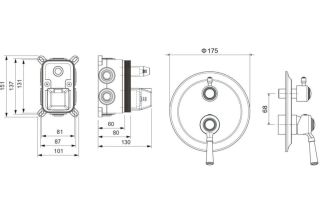Смеситель для душа Aquatek Классик AQ1547MB черный